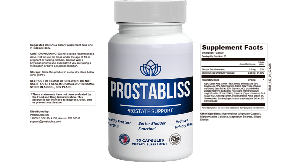 Prostabliss supplement facts